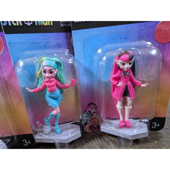 NEW Mattel MONSTER HIGH Mini Figures Cake Toppers Toys Collectibles SET OF 4 - Picture 6 of 9